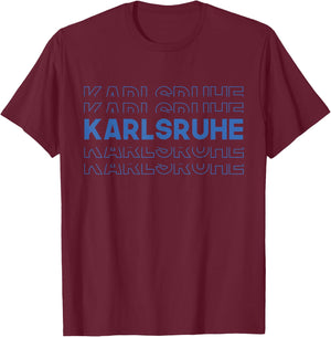 Karlsruhe Fan und Supporter T-Shirt - T-Shirt | Maroon