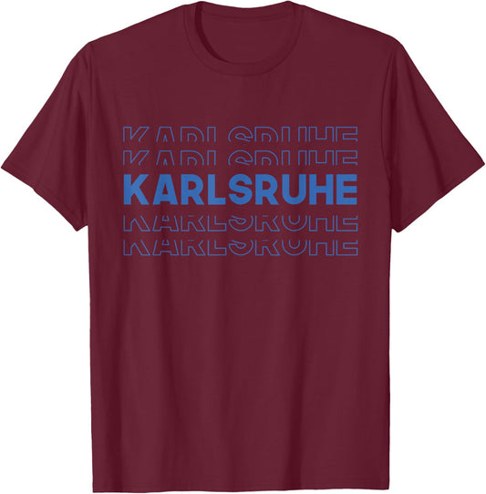 Karlsruhe Fan und Supporter T-Shirt - T-Shirt | Maroon