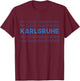 Karlsruhe Fan und Supporter T-Shirt - T-Shirt | Maroon