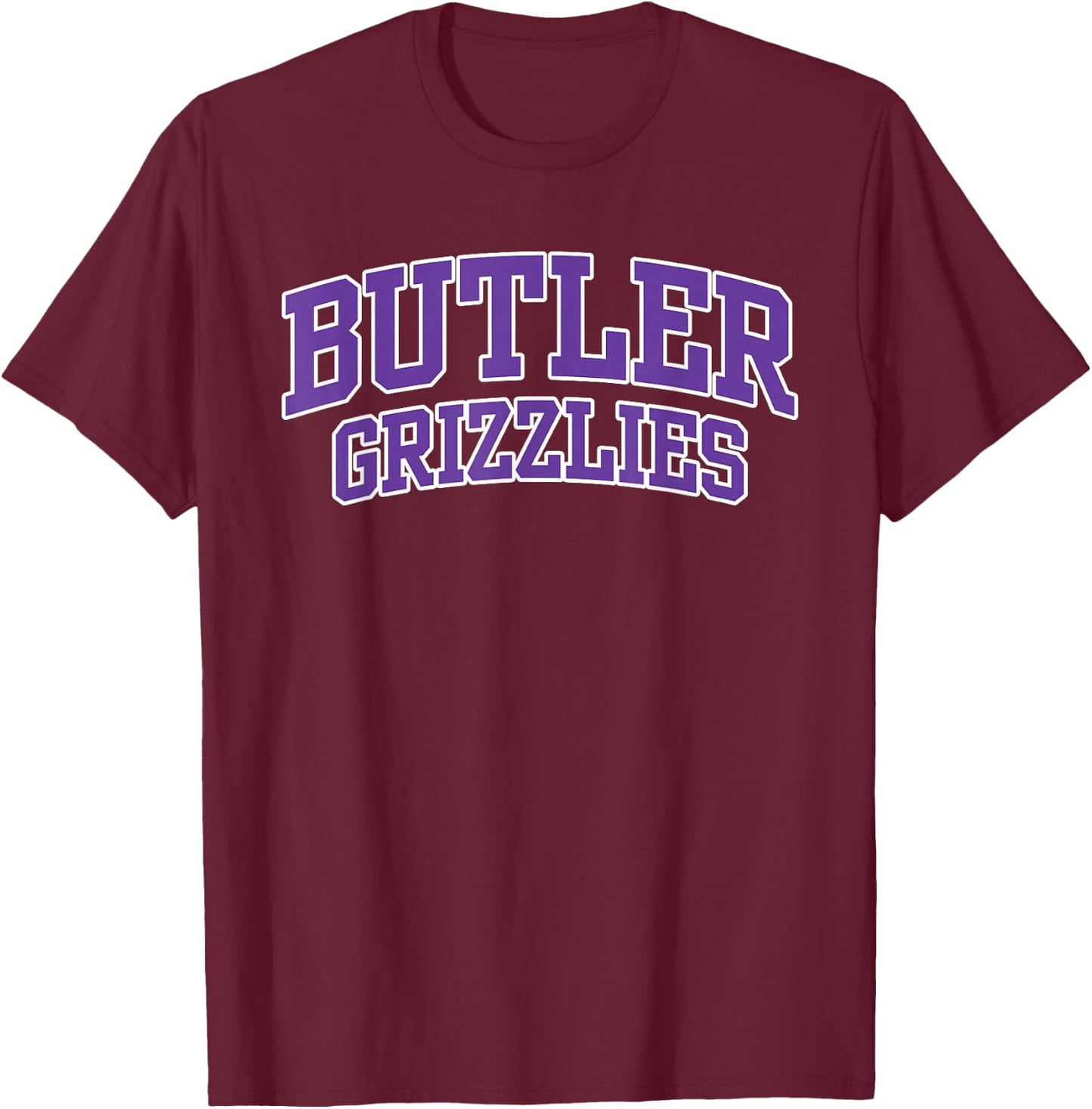 Butler Community College Grizzlies Apparel Sports Fan T-Shirt - T-Shirt | Maroon