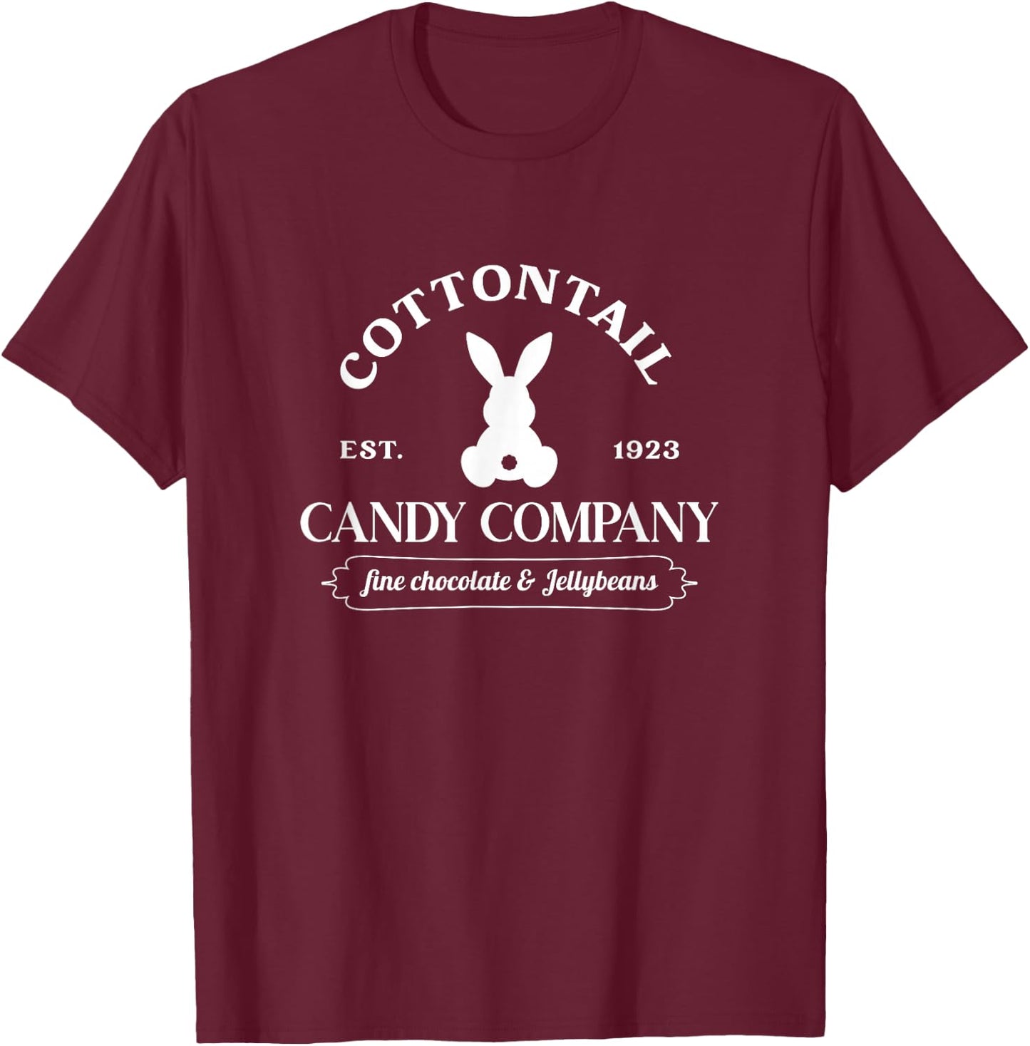 Cottontail Candy Company Vintage Easter T-Shirt - T-Shirt | Maroon