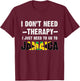 I Don't Need Therapy, I just Need to Go to Jamaica Flag T-Shirt - T-Shirt | Maroon