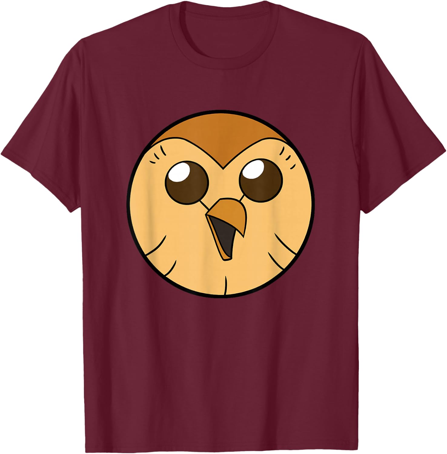 Disney Channel The Owl House Hooty , Black, S T-Shirt - T-Shirt | Maroon