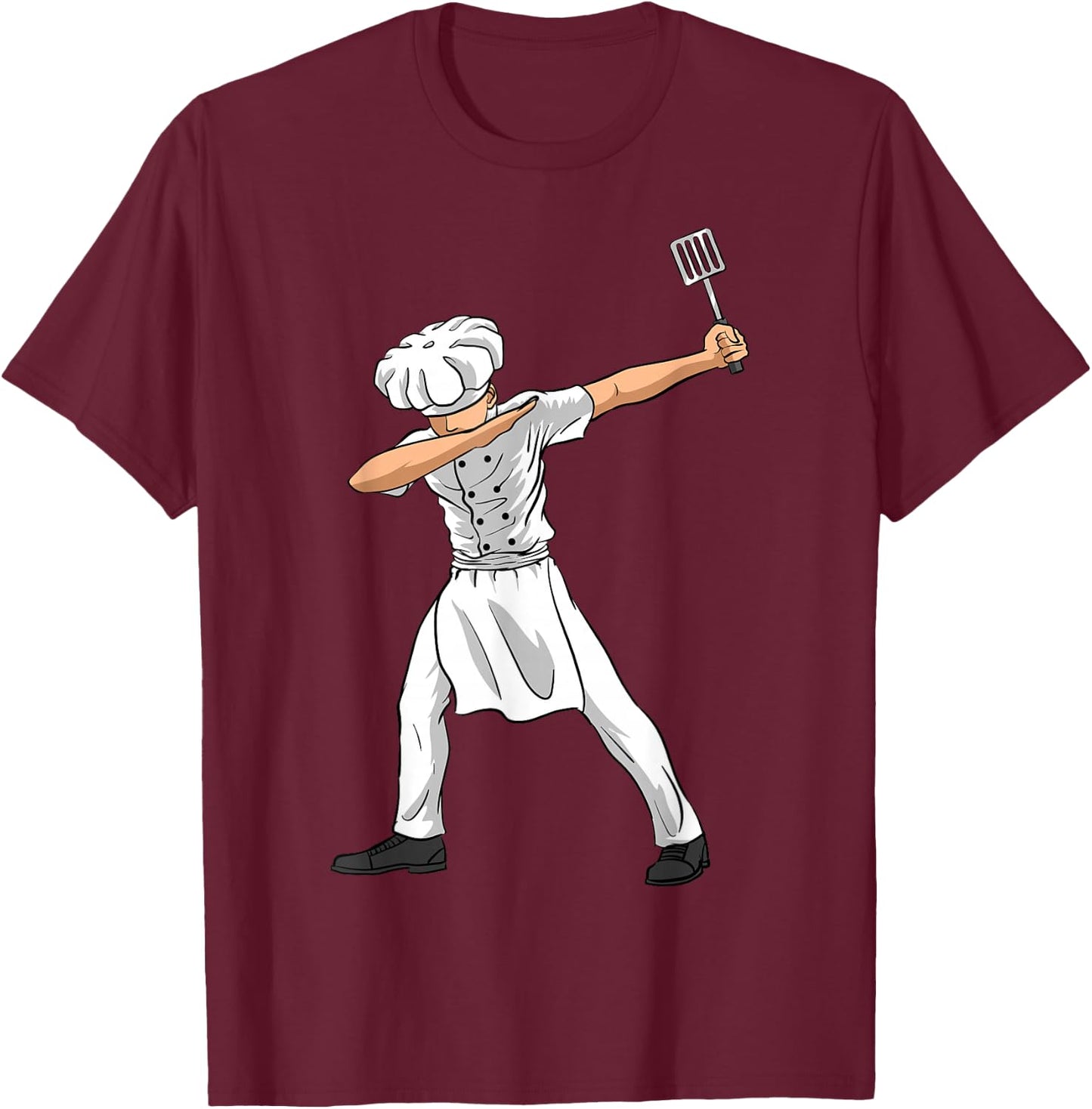 Chef Dabbing Culinary Sous-Chef Cuisine Kitchen Chief Cook T-Shirt - T-Shirt | Maroon