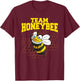 Funny Honeybee Design For Kids Men Women Bee Lovers Squad T-Shirt - T-Shirt | Maroon