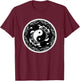 Yin Yang Orcas T-Shirt - T-Shirt | Maroon