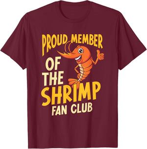 Prawn Shrimp Lover Ocean T-Shirt - T-Shirt | Maroon