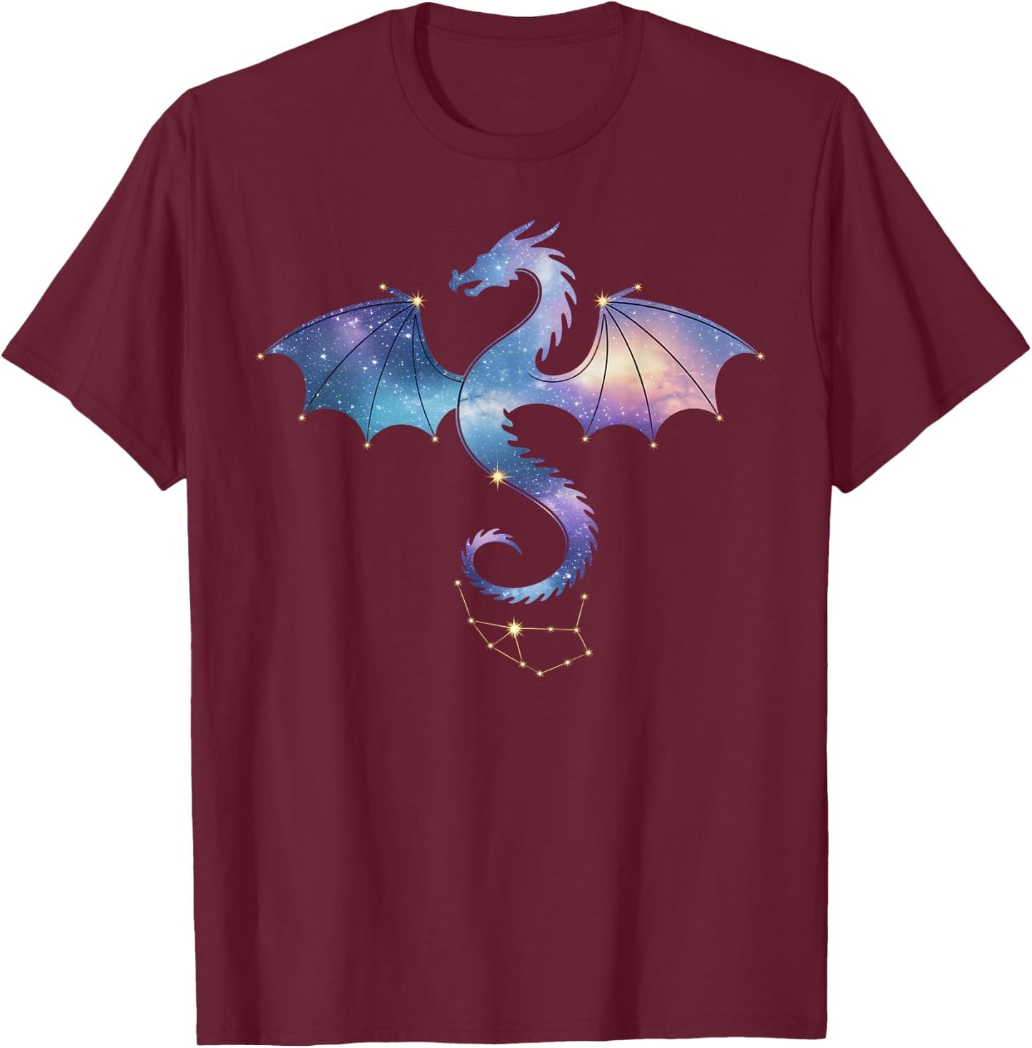 Girl Who Loves Dragons Fantasy T-Shirt - T-Shirt | Maroon