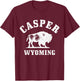 Casper Wyoming Cowboy State Bison Buffalo Vintage Pride T-Shirt - T-Shirt | Maroon