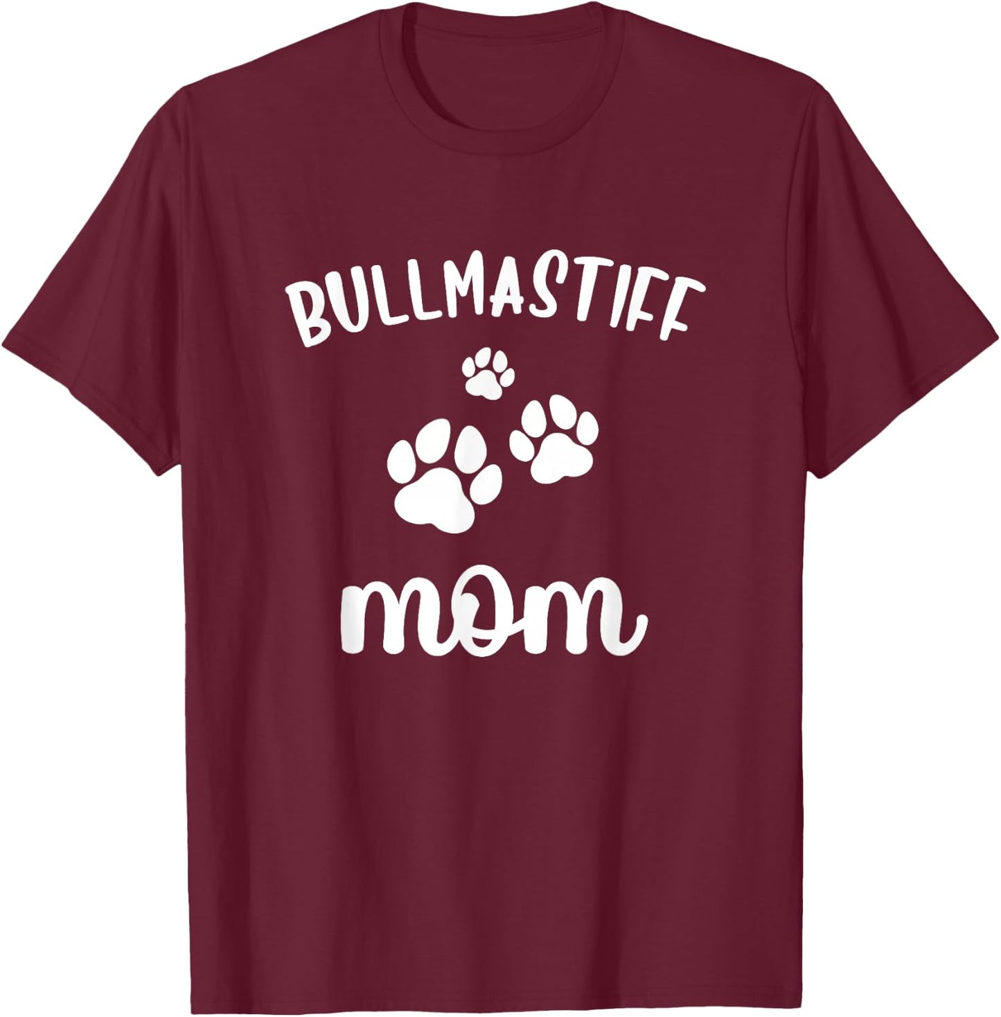 Bullmastiff Mom Cute Dog Bull-Mastiff T-Shirt - T-Shirt | Maroon