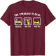 The Struggle Is Real Dinosaur Fitness T-Rex Gym Lover T-Shirt - T-Shirt | Maroon