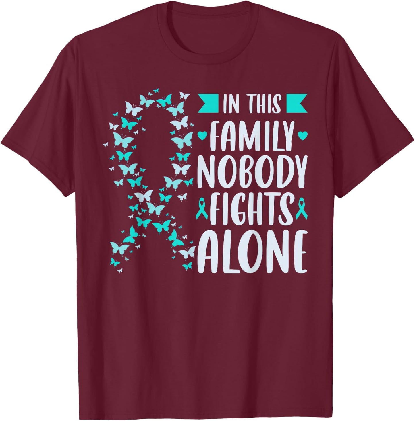 Sexual Assault Awareness Support T-Shirt - T-Shirt | Maroon