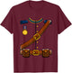Adult Kids Halloween Union Soldier Costume T-Shirt - T-Shirt | Maroon