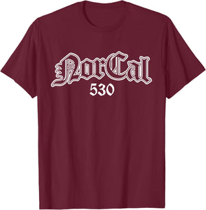 Norcal 530 Northern California T-Shirt - T-Shirt | Maroon