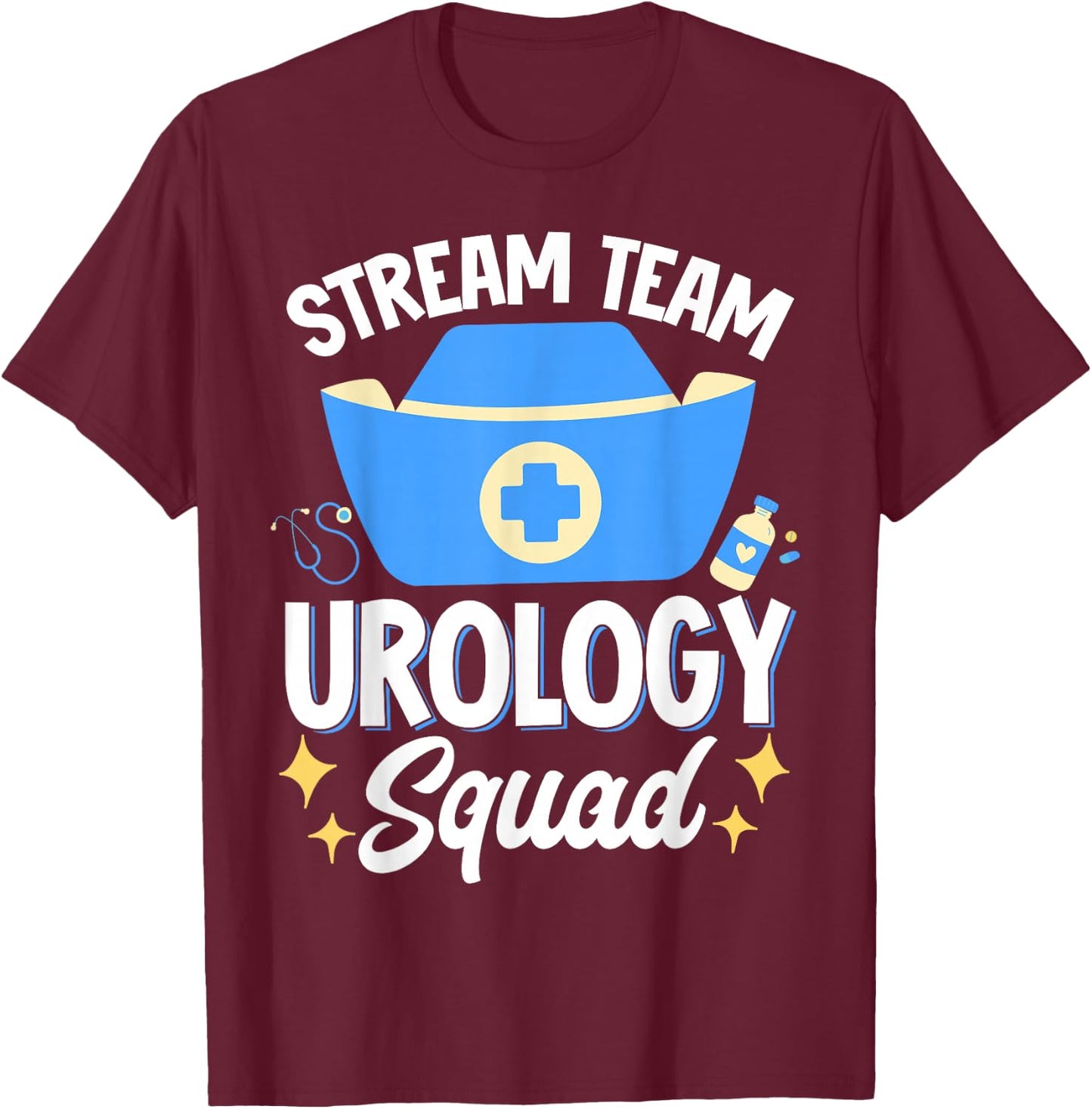 Stream Team Urology Squad T-Shirt - T-Shirt | Maroon