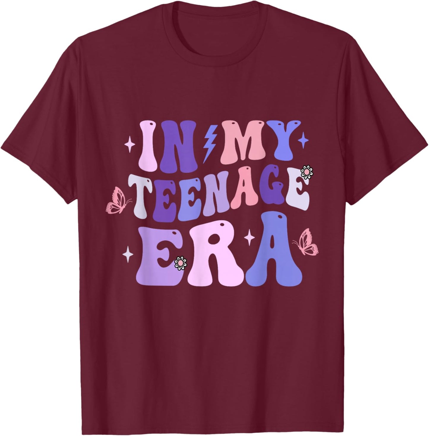 In My Teenage Era T-Shirt - T-Shirt | Maroon