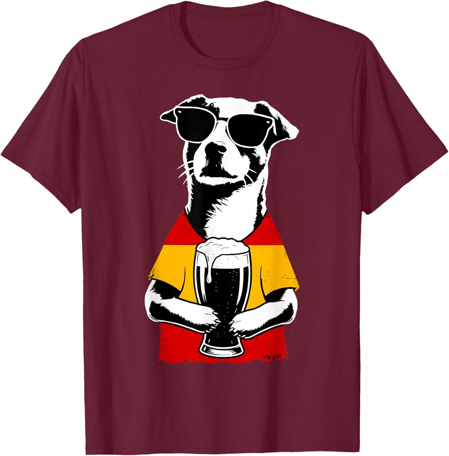Spanish Flag Men Women Spain T-Shirt - T-Shirt | Maroon
