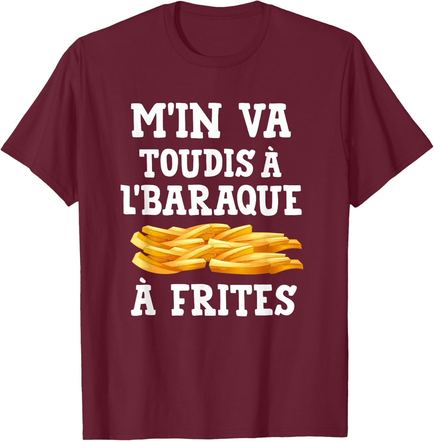 Special Gift Ch'tis - Humour et Pride du Nord , Black, S T-Shirt - T-Shirt | Maroon