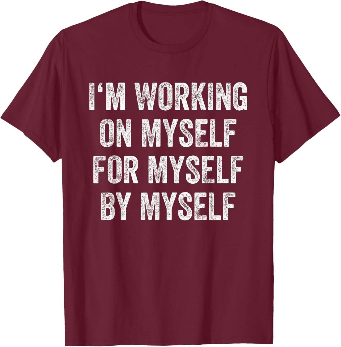 Fitness Inspiration Gym Workout Motivation T-Shirt - T-Shirt | Maroon