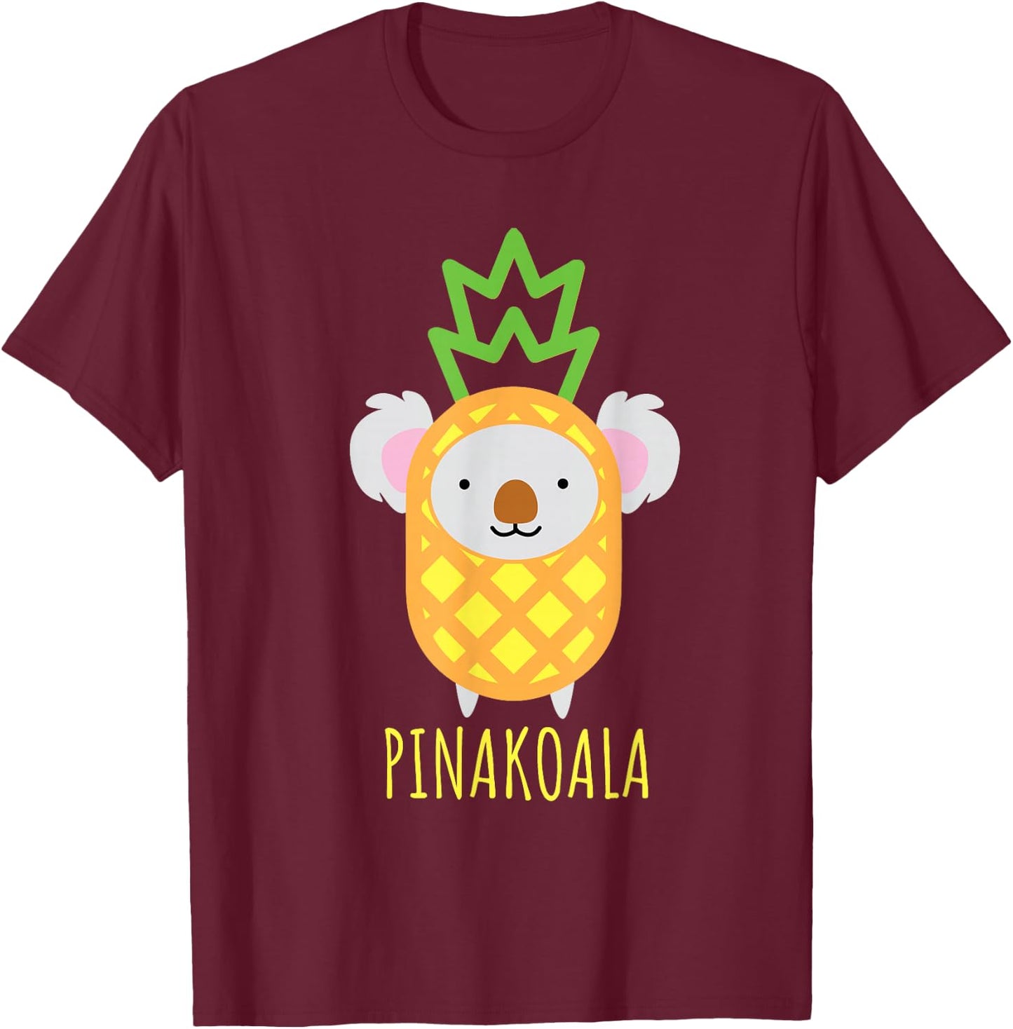 Koala T Shirt Funny Koala Bear Gift Pina Colada T-Shirt - T-Shirt | Maroon