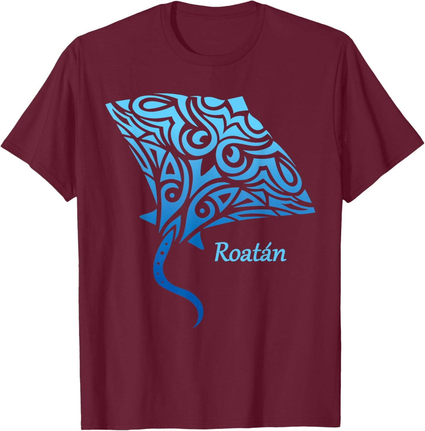 Roatan Honduras Stingray Girls Boys Toddler Souvenir T-Shirt - T-Shirt | Maroon