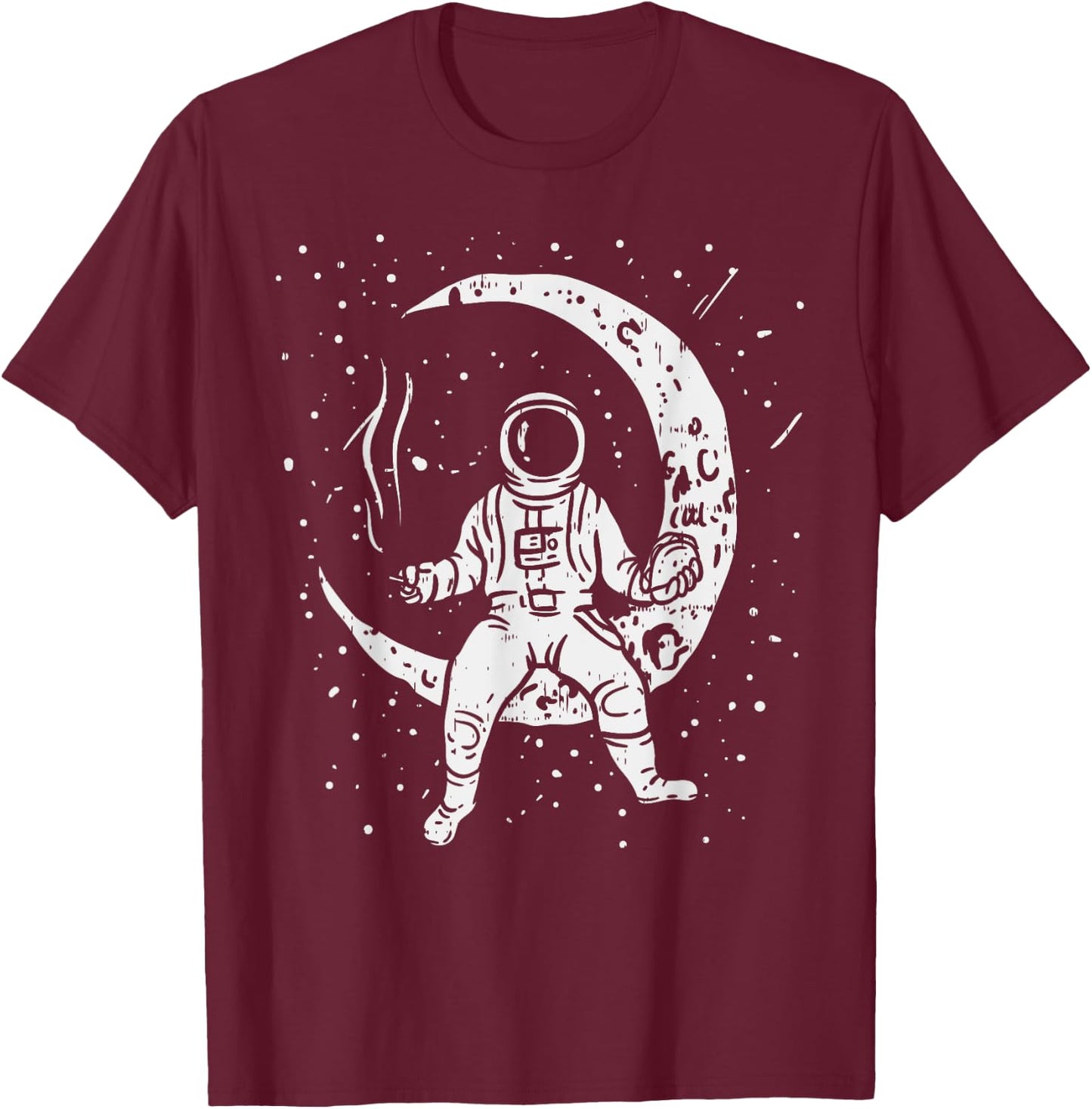 Funny Galaxy Astronaut Taco Joint Space Weed Stoner 420 T-Shirt - T-Shirt | Maroon