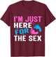 Gender Reveal Games Gender Reveal Ideas Gender Reveal T-Shirt - T-Shirt | Maroon