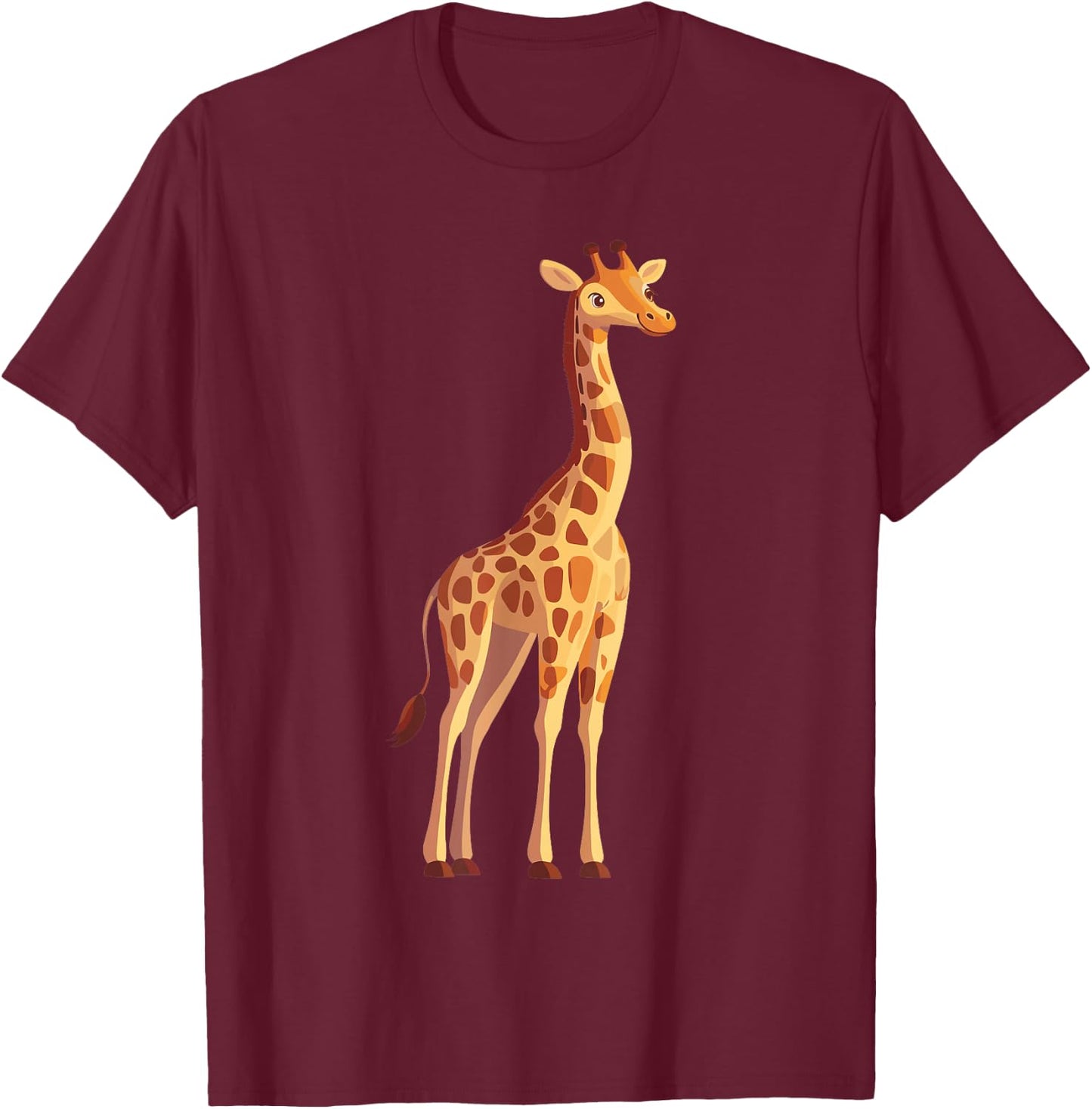 Giraffe T-Shirt - T-Shirt | Maroon