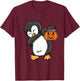 Dabbing Penguin Halloween T-Shirt - T-Shirt | Maroon