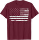 Arborist Daddy Protector Hero Fathers Day American Flag T-Shirt - T-Shirt | Maroon