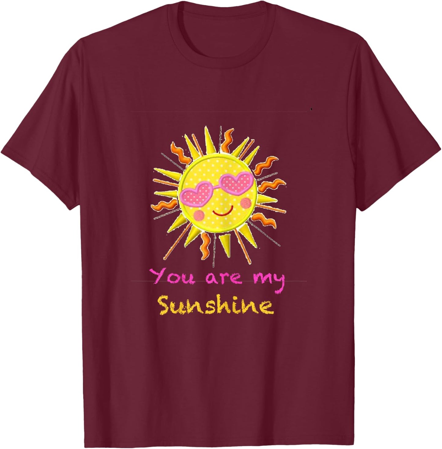 You are my Sunshine shirt Girls Kids T-Shirt - T-Shirt | Maroon