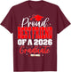 Proud Best Friend of a Class of 2026 Graduate Graduation T-Shirt - T-Shirt | Maroon