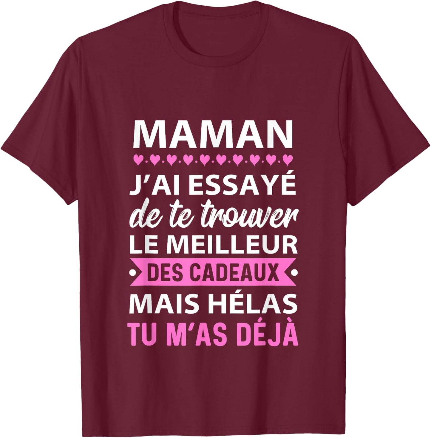 Mom I Tried To Find You Quote Gift Funny Mom , Black, S T-Shirt - T-Shirt | Maroon