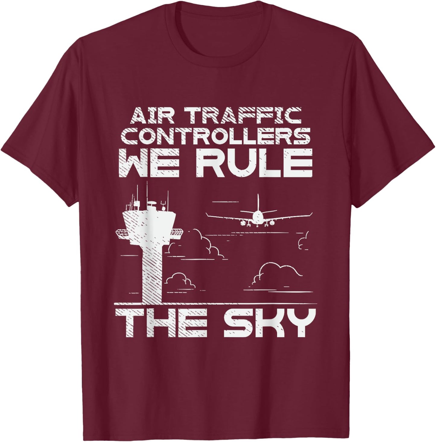 Air Traffic Controller T-Shirt - T-Shirt | Maroon