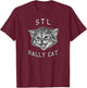 STL Rally Cat , St Louis Rally , Baseball Men Women Girls Kids T-Shirt - T-Shirt | Maroon