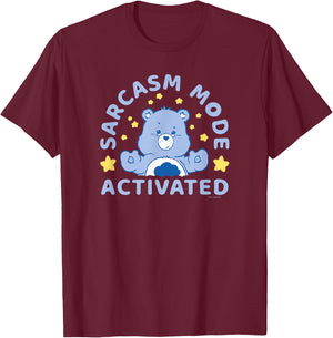 Care Bears Sarcasm Fashion Activated Grumpy Bear Vintage , Black, S T-Shirt - T-Shirt | Maroon