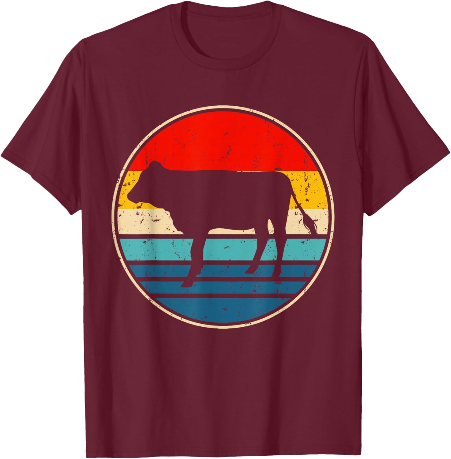 Cow T-Shirt - T-Shirt | Maroon