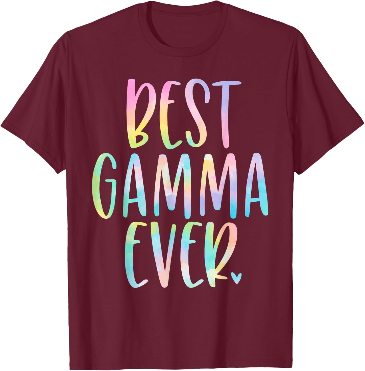 Best Gamma Ever Gifts Mother's Day Tie Dye T-Shirt - T-Shirt | Maroon