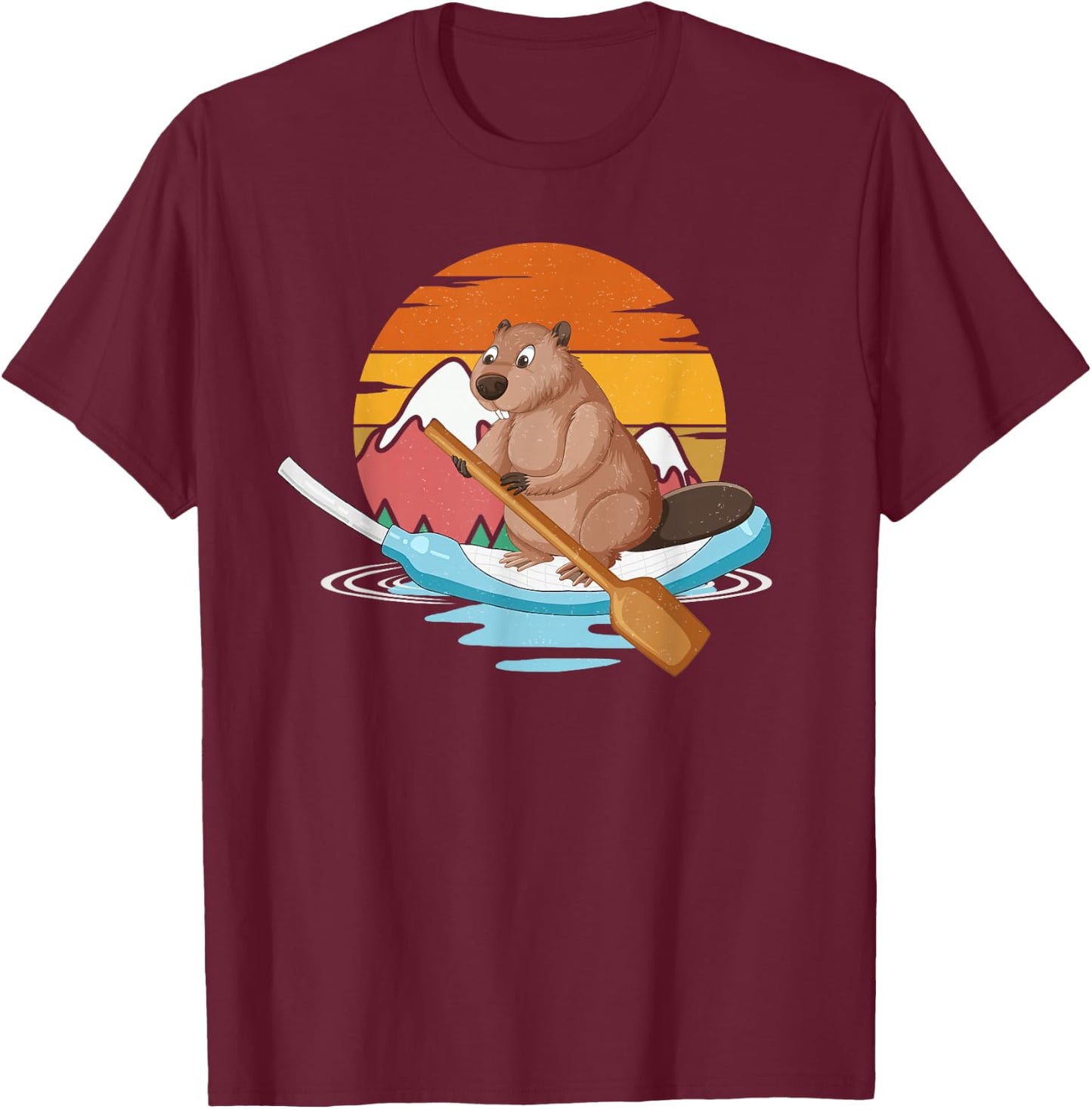 Cooter Canoe Beaver Funny Nurse Life Nursing Medical Student T-Shirt - T-Shirt | Maroon