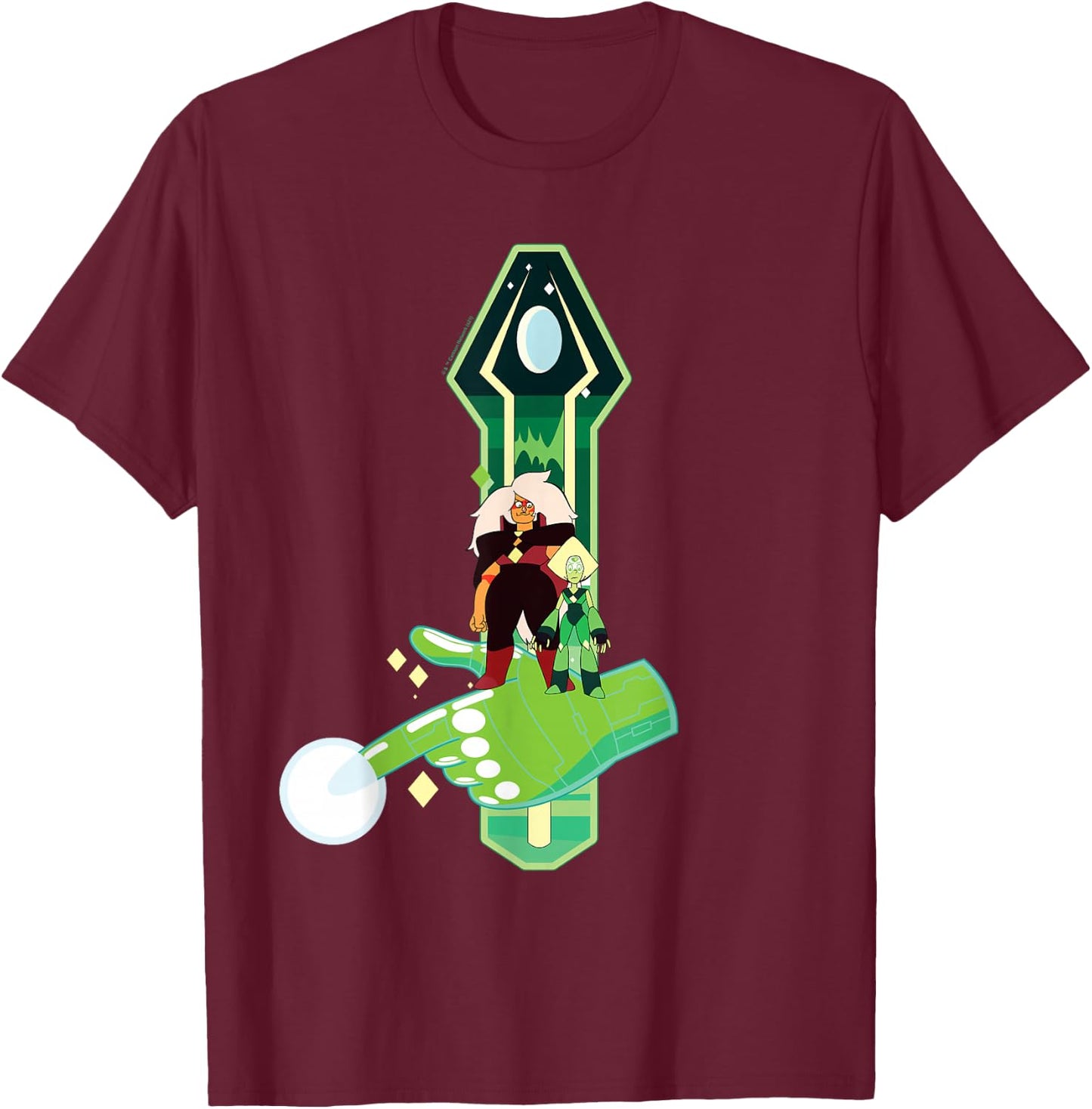 Steven Universe Peridot and Jasper T-Shirt - T-Shirt | Maroon