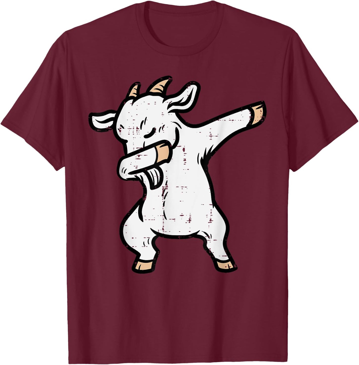 Dabbing Goat Funny Dab Dance Boys Girls Kids Youth Men Women T-Shirt - T-Shirt | Maroon