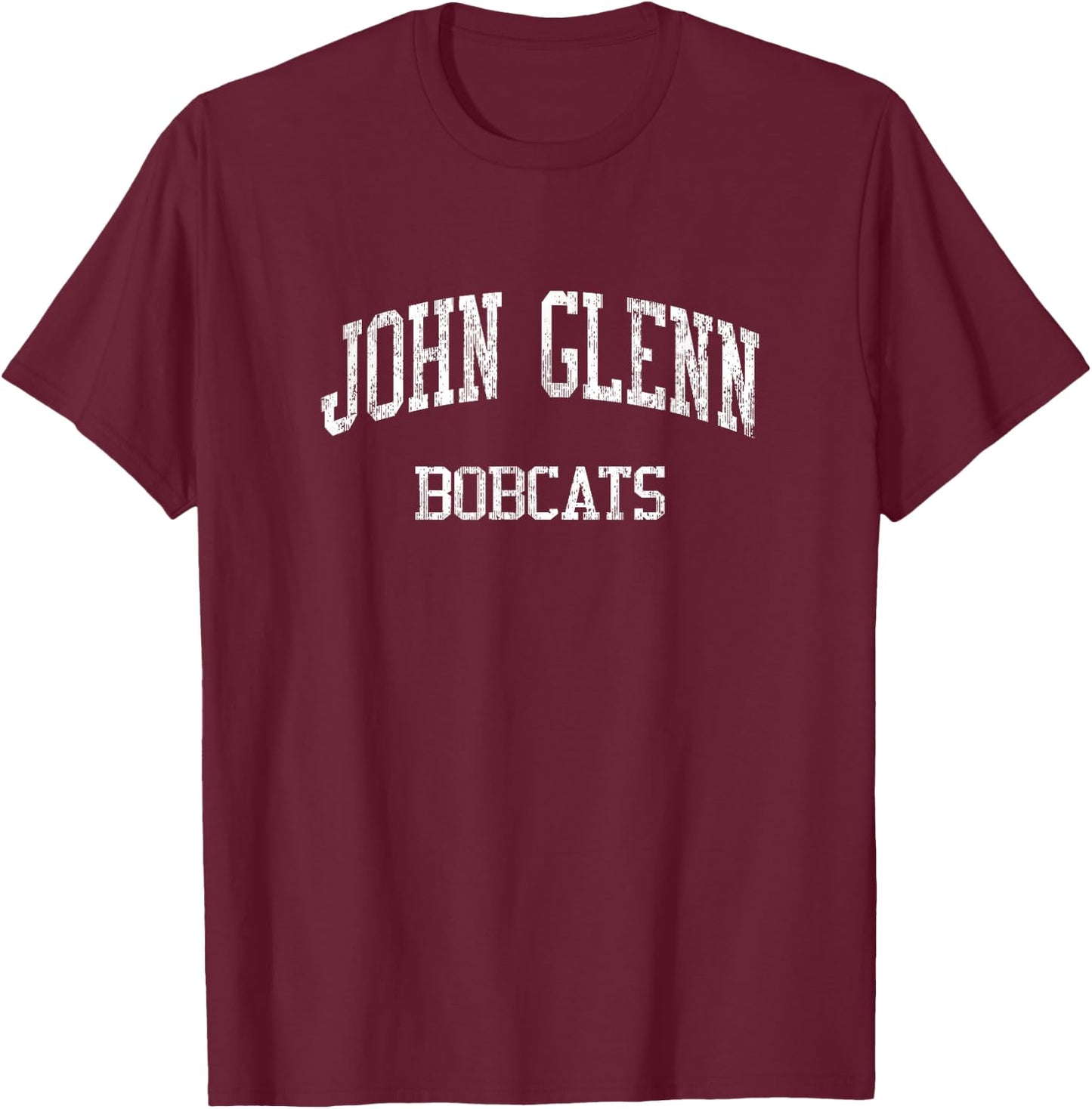 John Glenn High School HS Bay City MI Vintage Sports T-Shirt - T-Shirt | Maroon