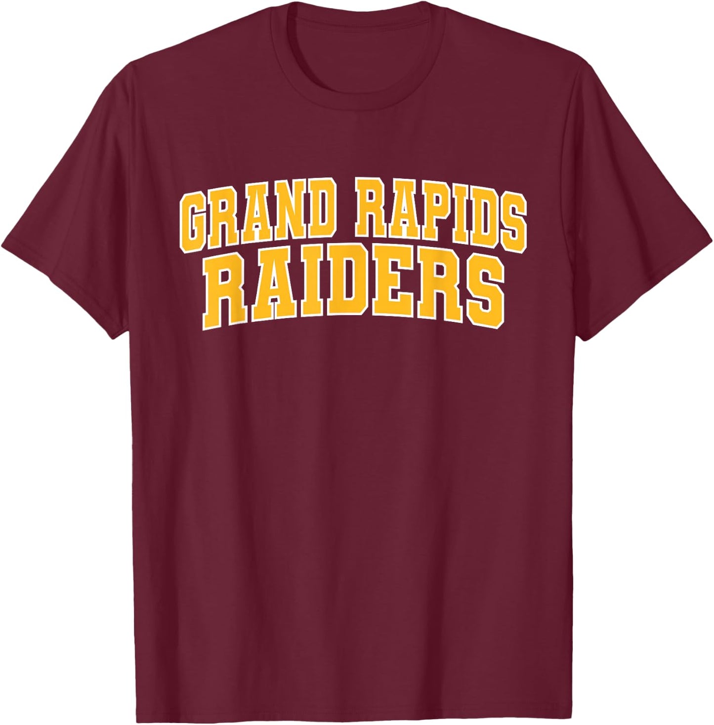 Grand Rapids Community College Raiders Apparel Sports Fan T-Shirt - T-Shirt | Maroon
