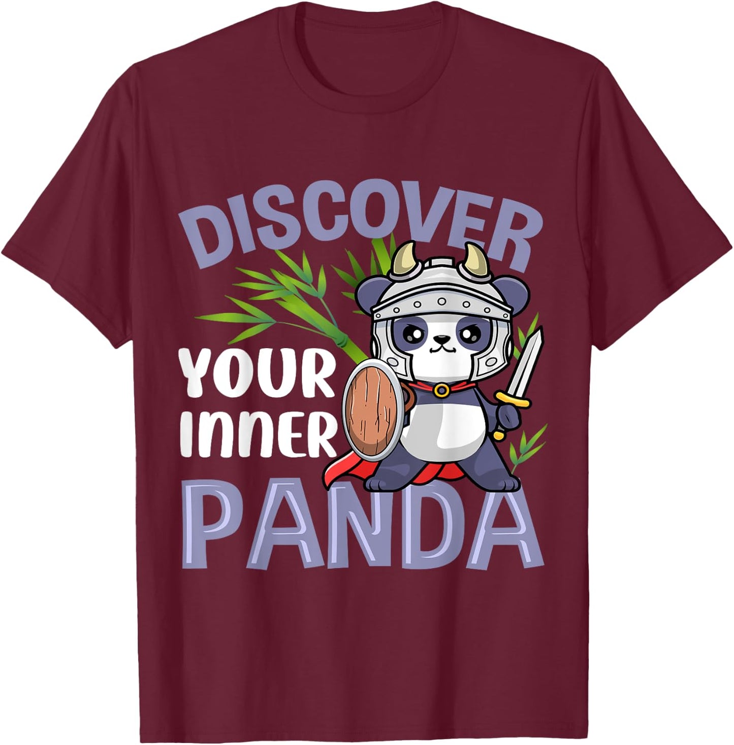 Discover Your Inner Panda T-Shirt - T-Shirt | Maroon