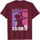 Girls' with German Text "Tanzen Bääm Ich Bin 9 Jahre Dab" [German T-Shirt - T-Shirt | Maroon