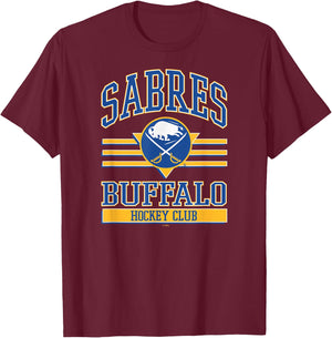 Buffalo Sabres Hockey Club Black Officially Licensed T-Shirt - T-Shirt | Maroon