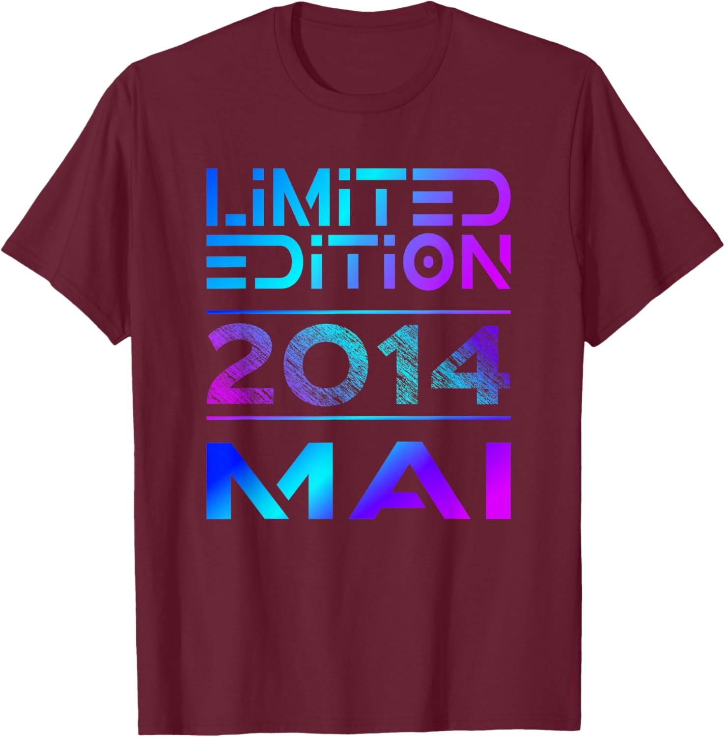 Limited Edition Mai 2014 Junge Mädchen 12. Geburtstag T-Shirt - T-Shirt | Maroon