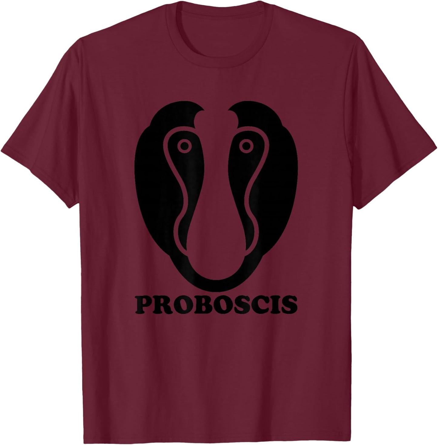 Proboscis Monkey - Primatology Borneo Primate Biology Nature T-Shirt - T-Shirt | Maroon