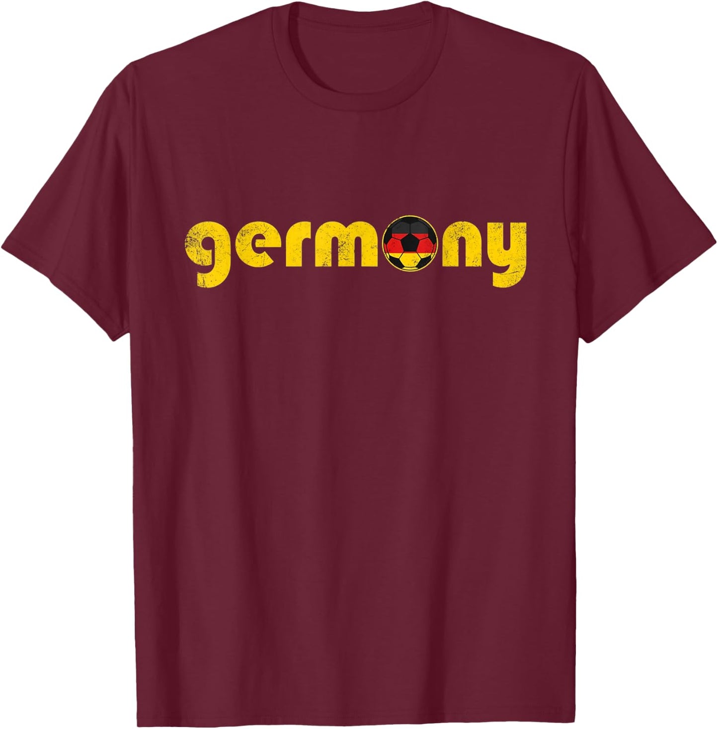 Germany GER 26 Fan Retro Vintage T-Shirt - T-Shirt | Maroon