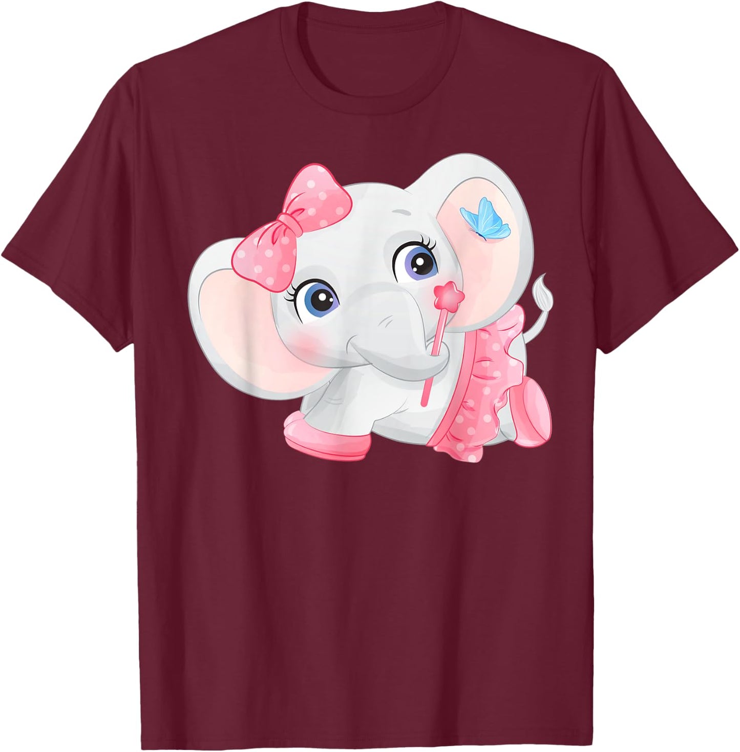 Baby elephant girl T-Shirt - T-Shirt | Maroon